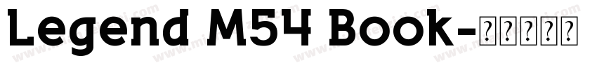 Legend M54 Book字体转换